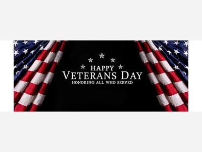 Have a safe, and Happy Veterans Day!